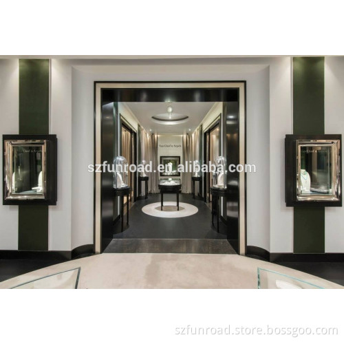 Chinese Round Glass Jewelry Display Cabinet for Jewelry Store Fixture